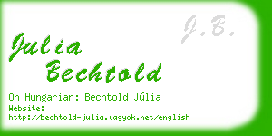 julia bechtold business card